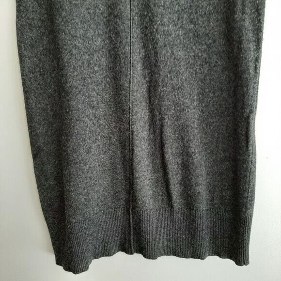 PRESS DRESS Fine Knit Soft & Comfy Sweater Tunic / Mini Dress Gray Sz S - Picture 3 of 12